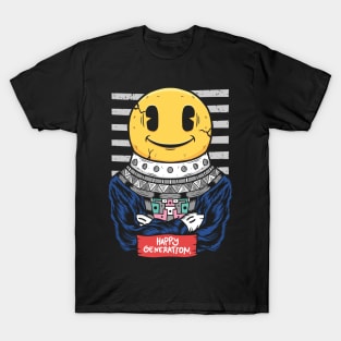 astronaut emotion smile cartoon T-Shirt